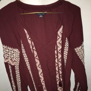 American Eagle Peasant Shirt